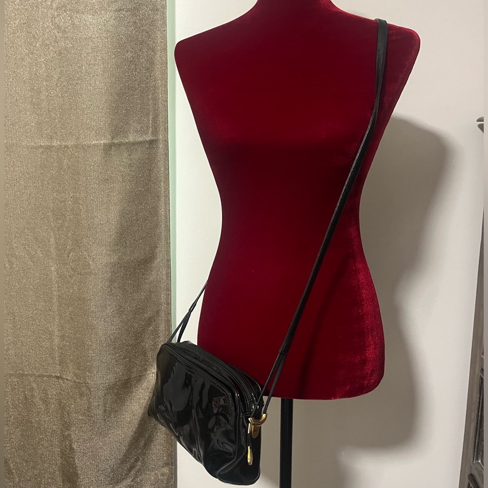 GANSON Black Crossbody Bag